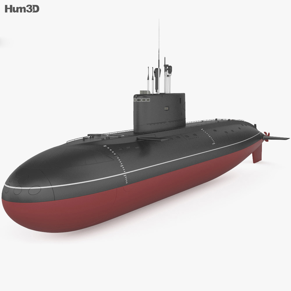 Kilo-class Sous-marin Modèle 3d