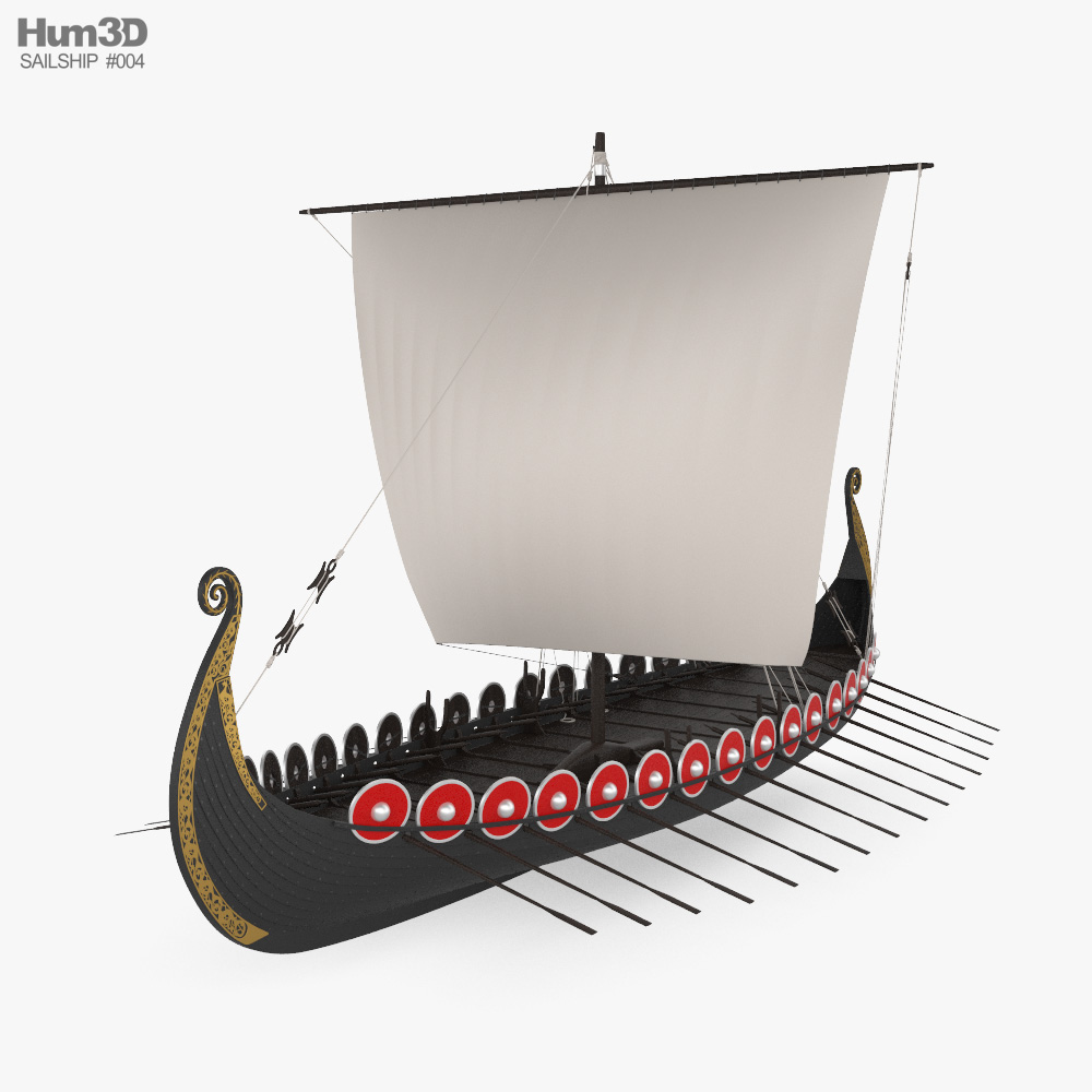 Viking Longship 3D-Modell