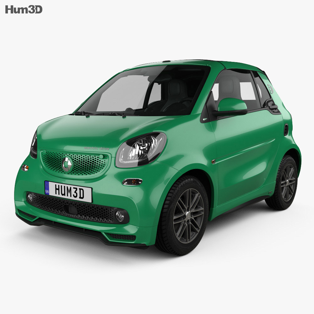 Smart ForTwo Brabus Electric Drive cabriolet 2020 3d model
