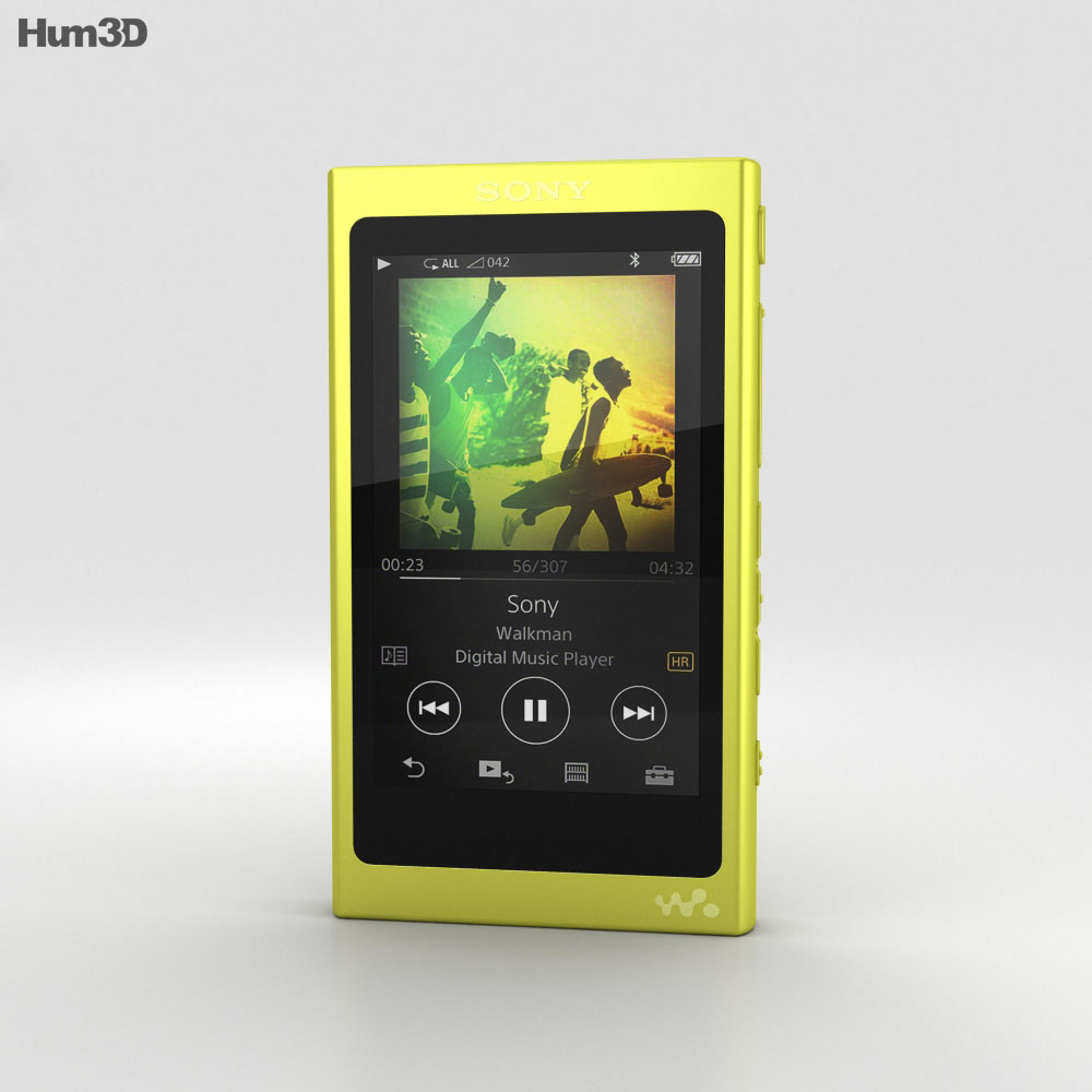 Sony NW-A35 Yellow 3D 모델 