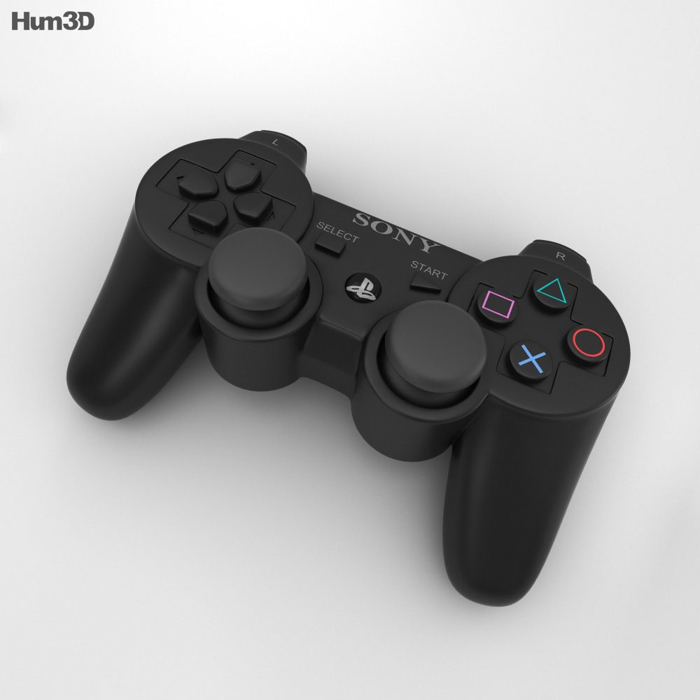 Sony PlayStation 3 Controle Modelo 3d