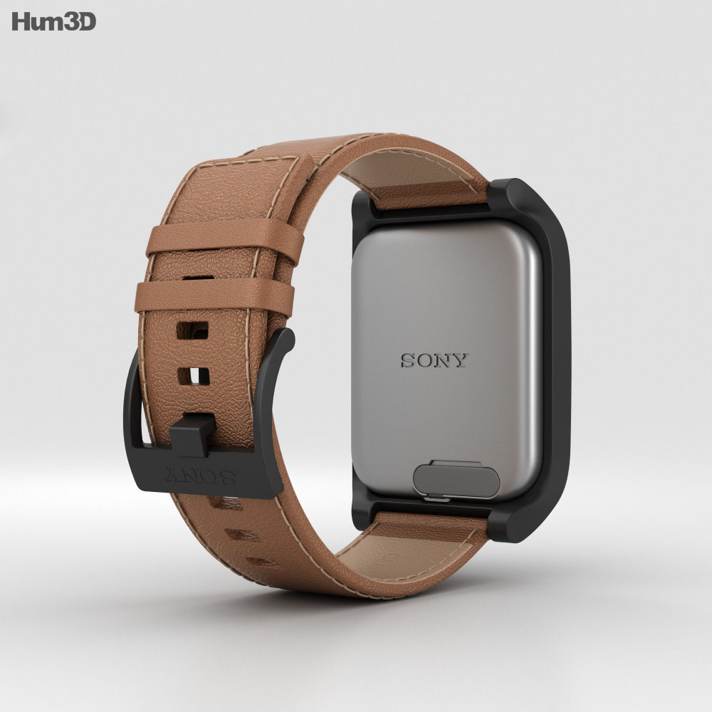 Sony SmartWatch 3 SWR50 Leather Brown 3D model download