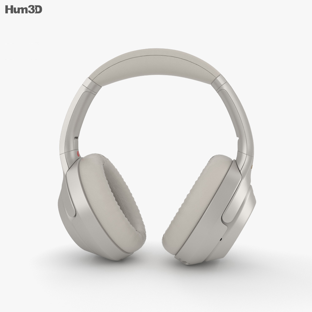 Sony WH-1000XM3 Silver 3D model - Download Electronics on