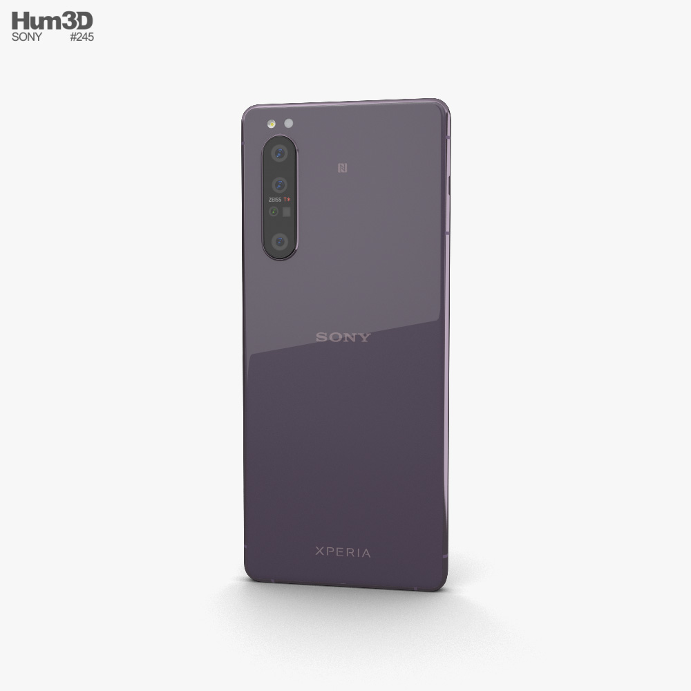 Sony Xperia 1 II Purple 3D model download
