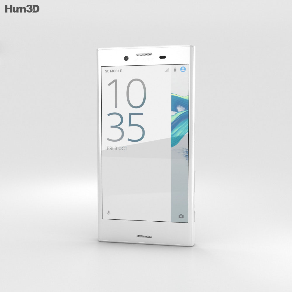 Sony Xperia X Compact Weiß 3D-Modell
