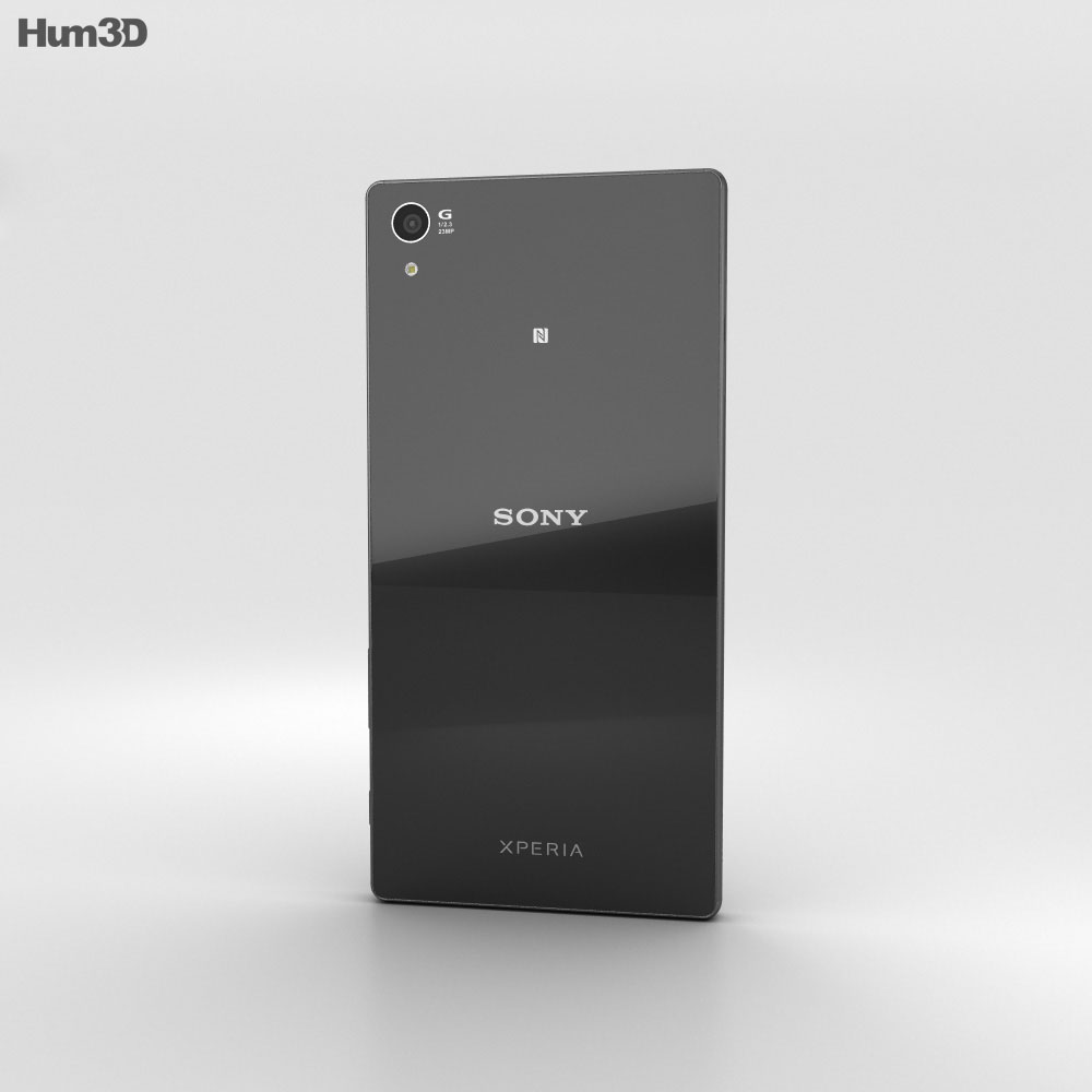 Sony Xperia Z5 Premium 黒 3Dモデル download