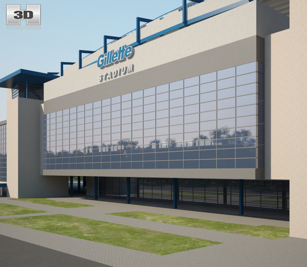 Gillette Stadium 3D model - Download Stadium on 3DModels.org