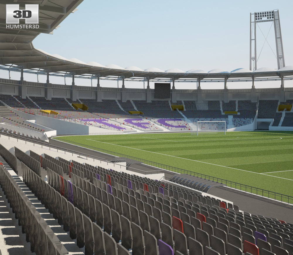 Stadium Municipal de Toulouse 3d model