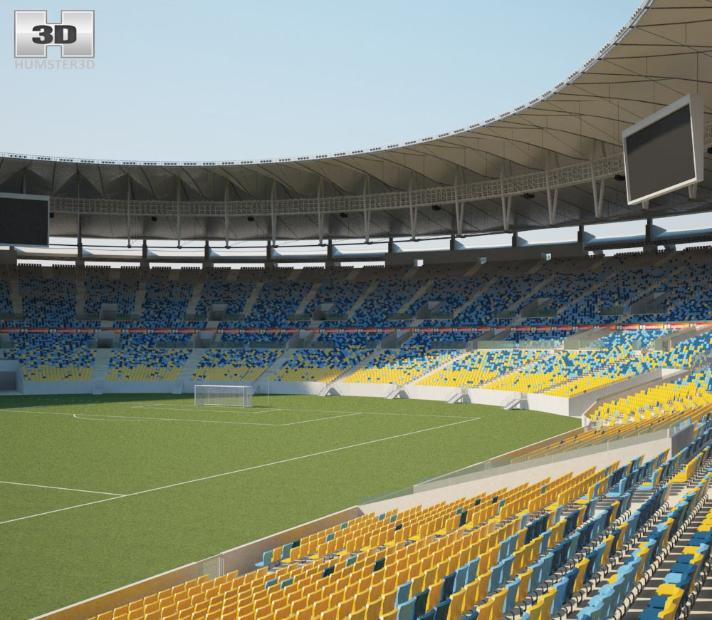 Estádio Jornalista Mário Filho Modelo 3d