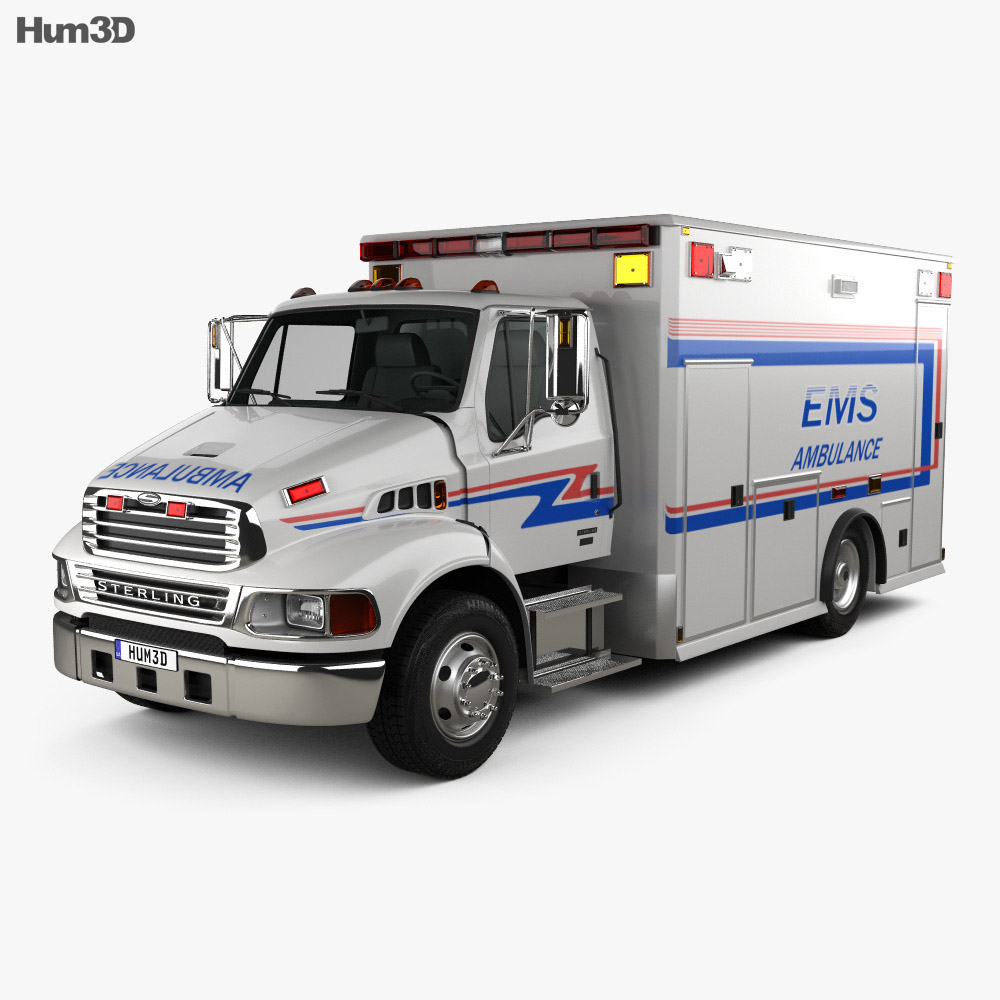 Sterling Acterra Ambulancia Truck 2014 Modelo 3D