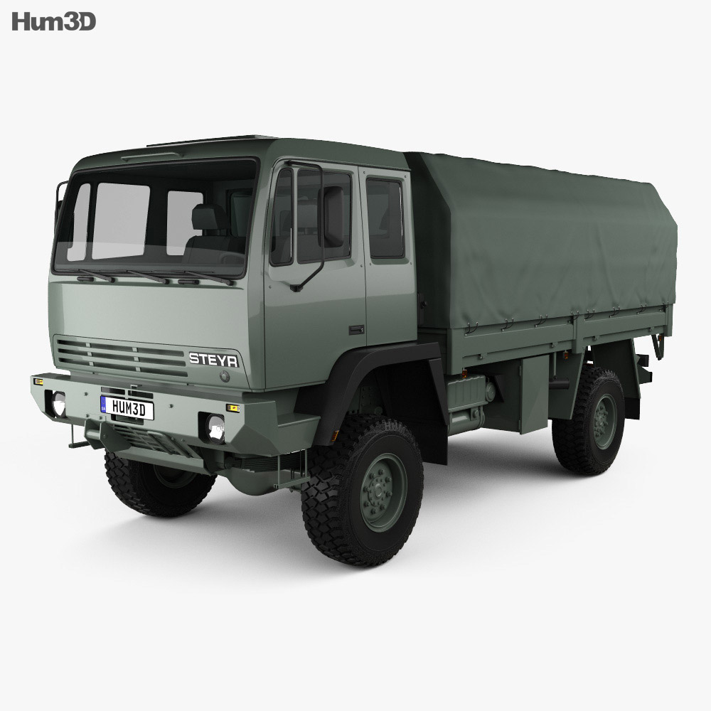 Steyr 12M18 General Utility Truck 1996 Modelo 3d