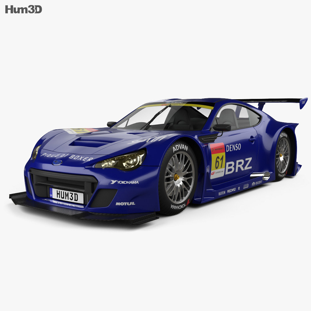 Subaru BRZ GT300 2015 3D модель