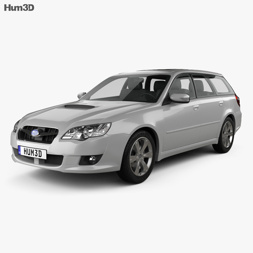 Subaru Legacy Универсал 2009 3D модель