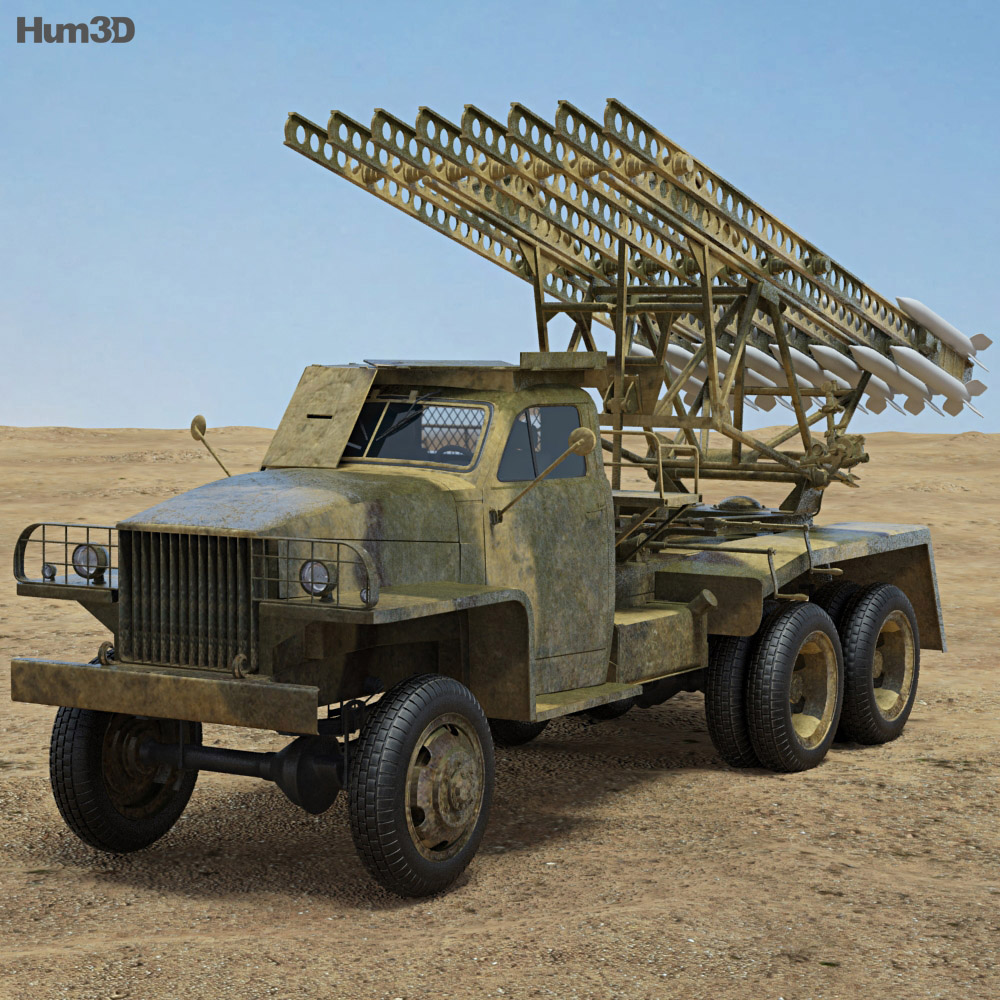 BM-13 多管火箭炮 3D模型