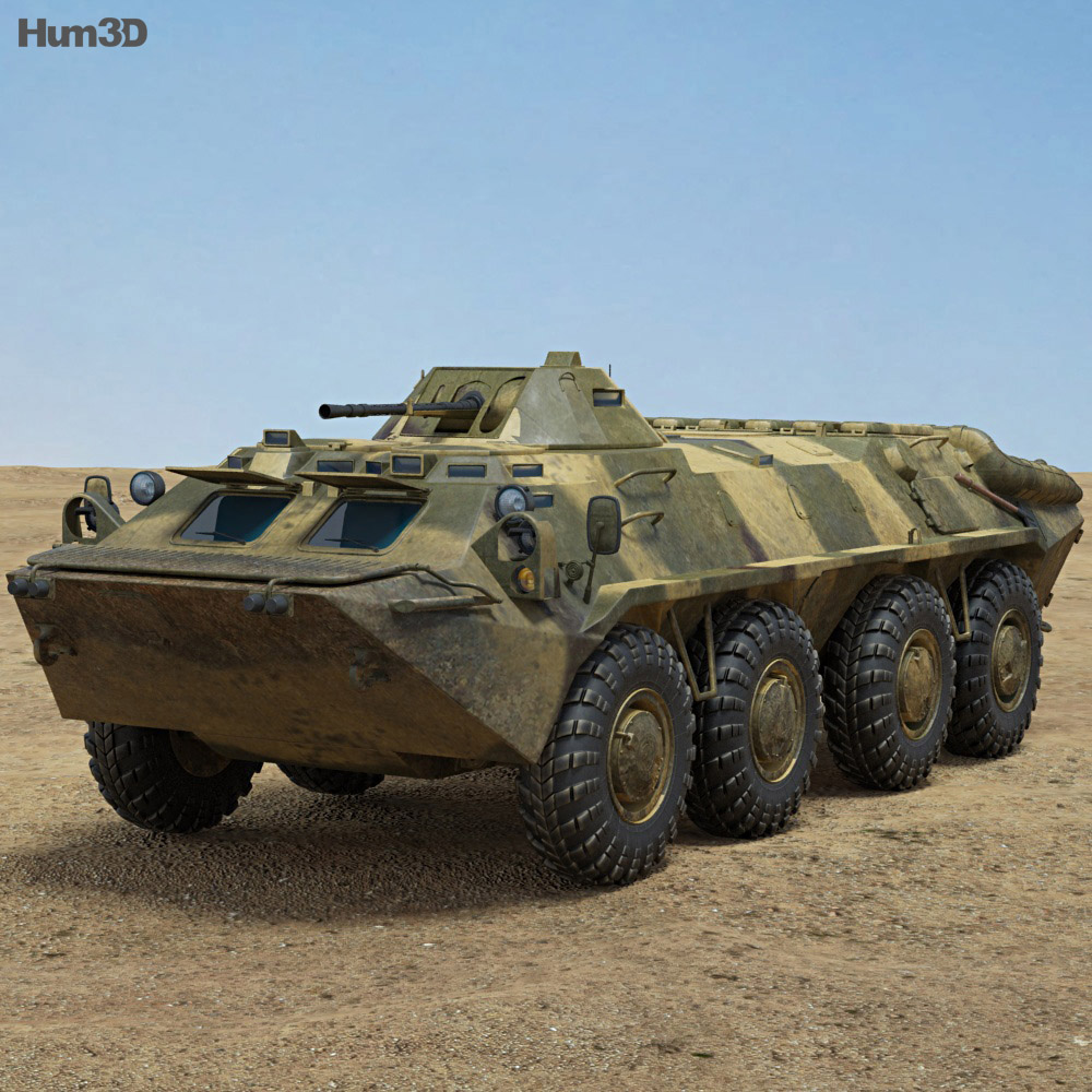 BTR-70 裝甲車 3D模型