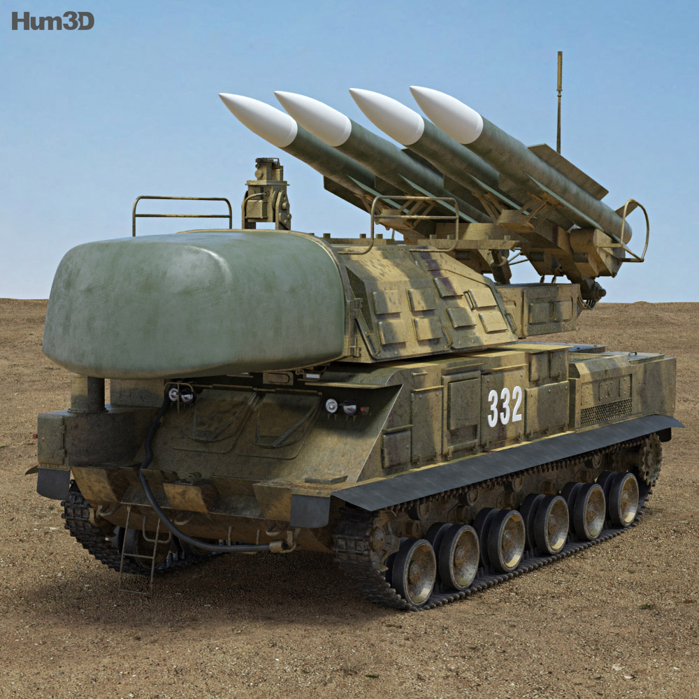 Buk M1 missile system 3d model