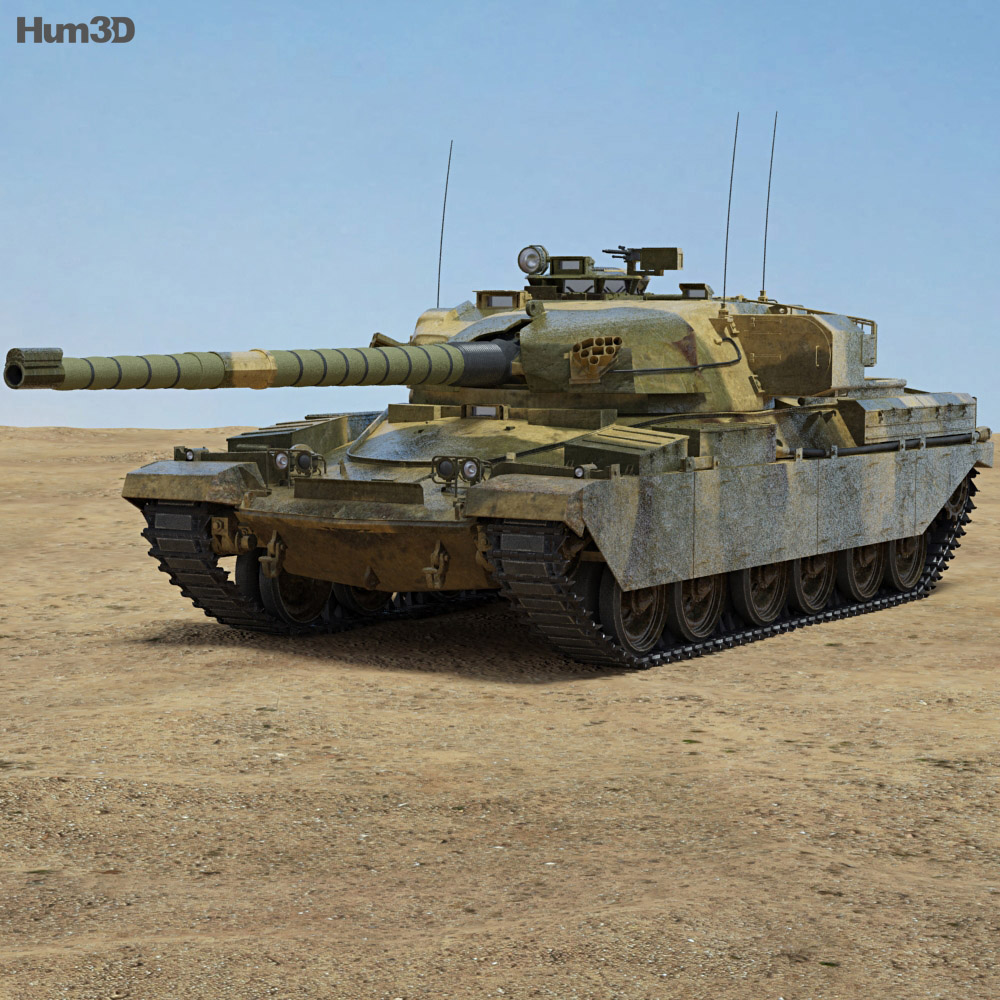 Chieftain Tank 3D-Modell
