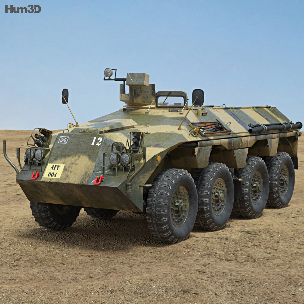 DAF YP-408装甲兵員輸送車 3Dモデル