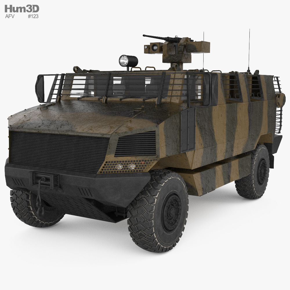 Golan MRAP Armored Vehicle 3d model
