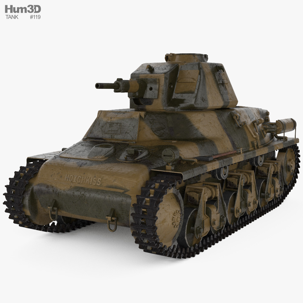 Hotchkiss H35 3D 모델 