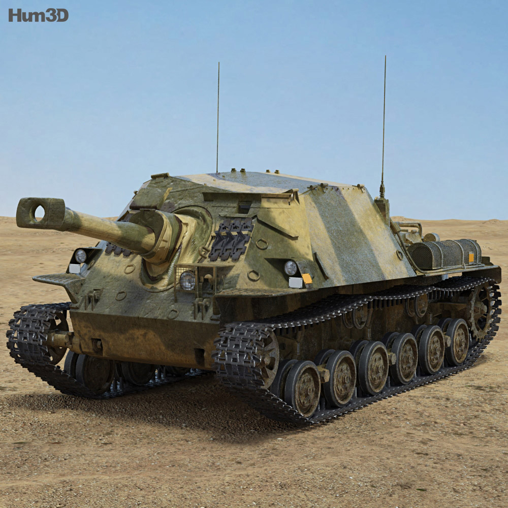 Infanterikanonvagn 103 Modello 3D