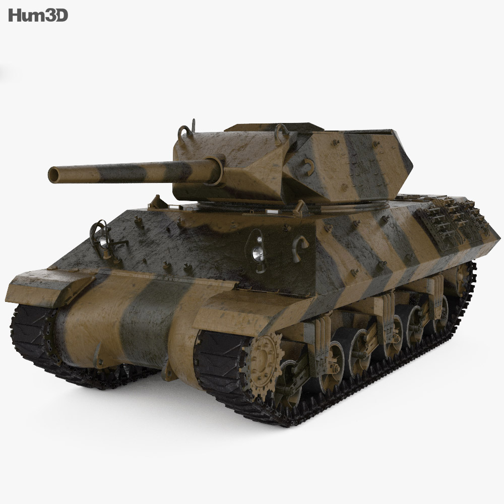 M10 Wolverine Tank Destroyer 3D-Modell