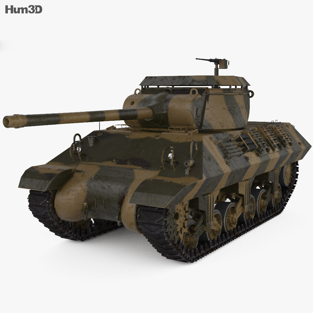 M36 Jackson Tank Destroyer 3d model