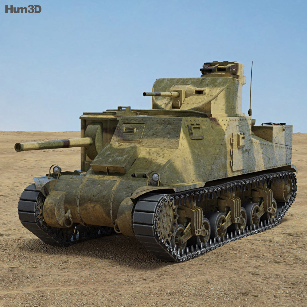 M3中戦車 3Dモデル