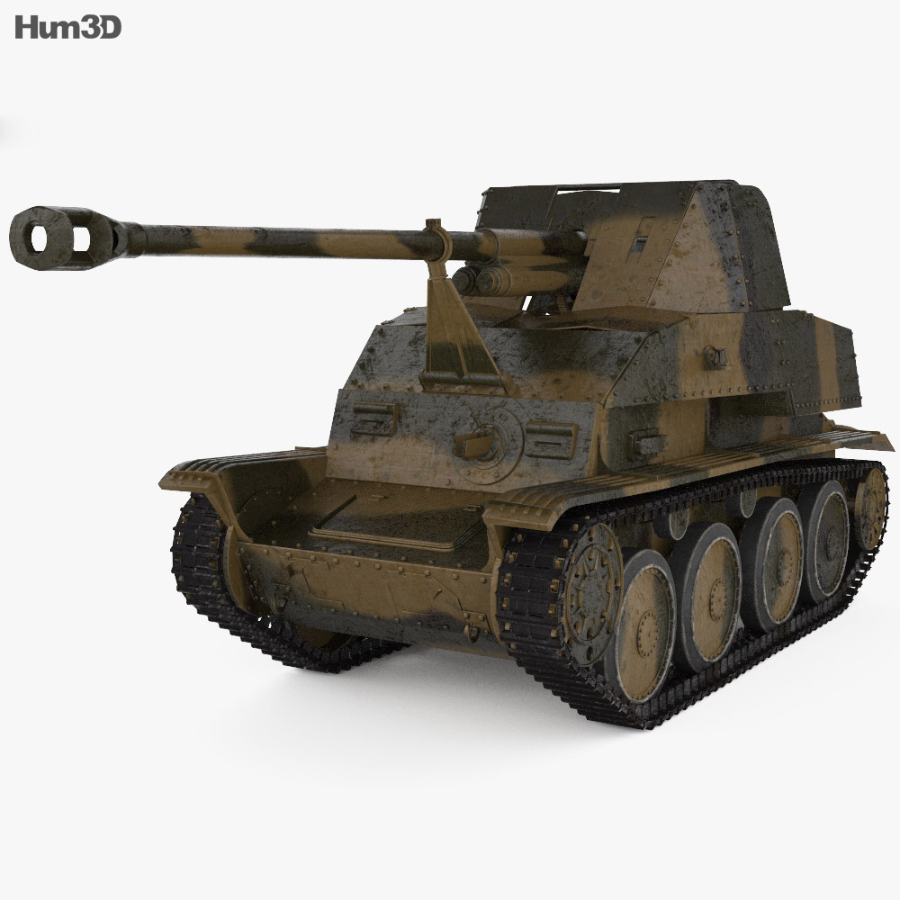 Marder III 駆逐戦車 3Dモデル