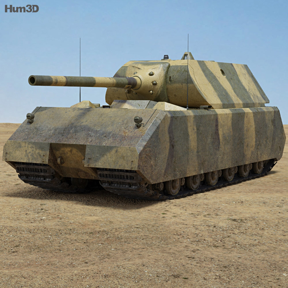マウス 戦車 3Dモデル