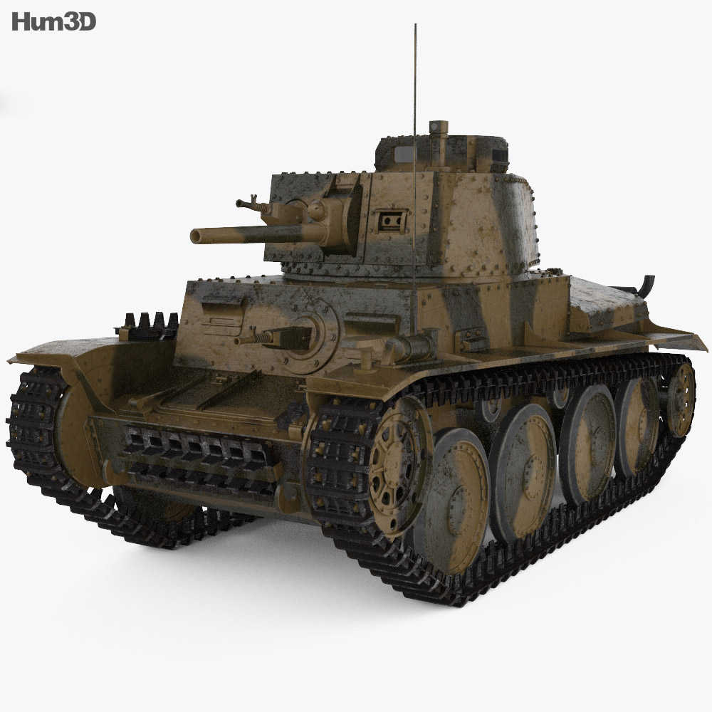 Panzer 38(t) Modelo 3d