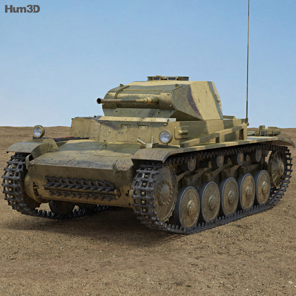 Panzer II Modelo 3D