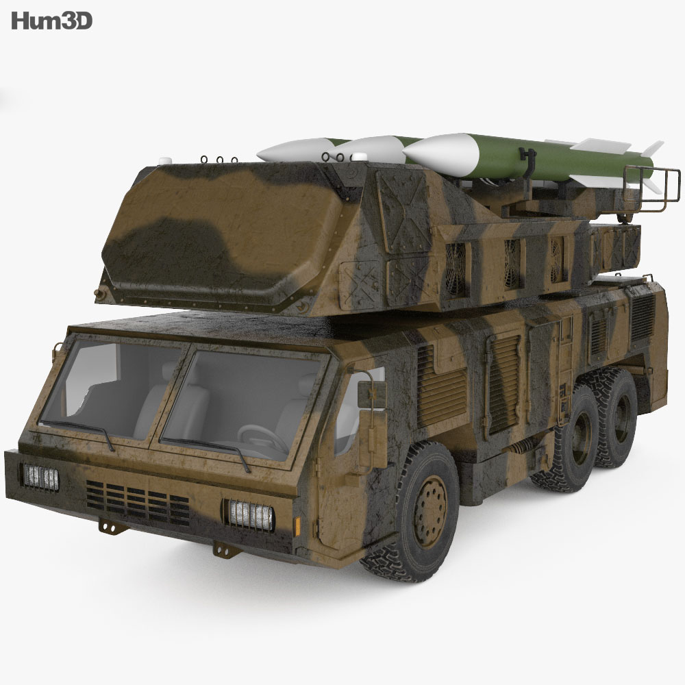 Raad air defence system 3D-Modell
