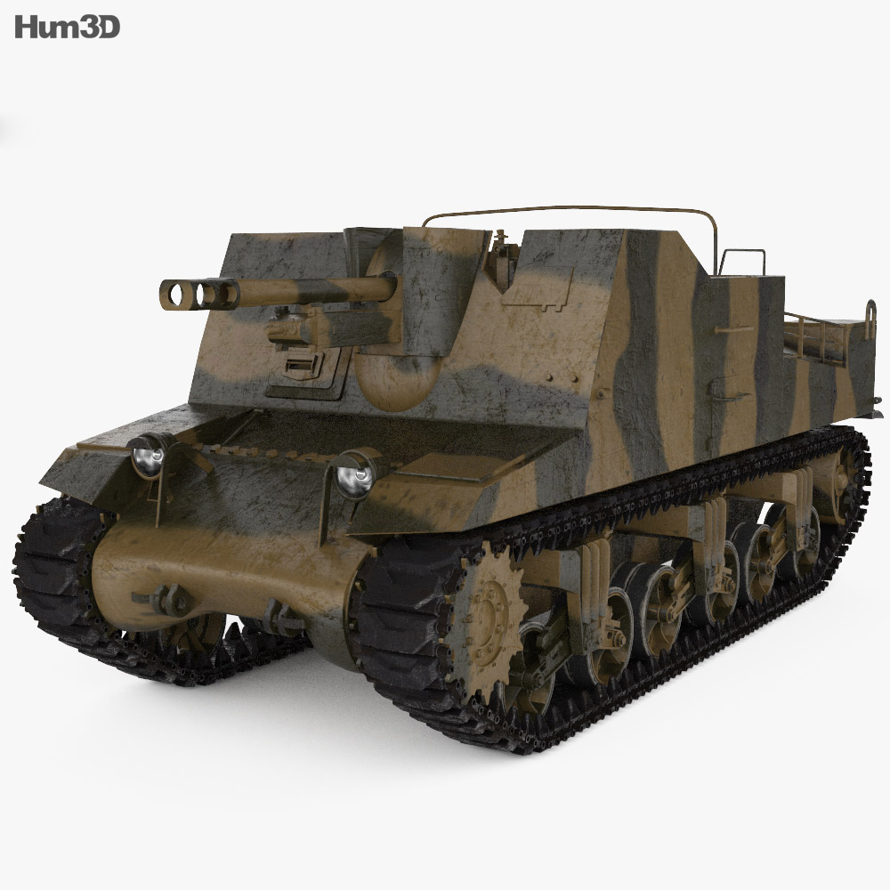 Sexton Self-propelled Artillery 3D модель