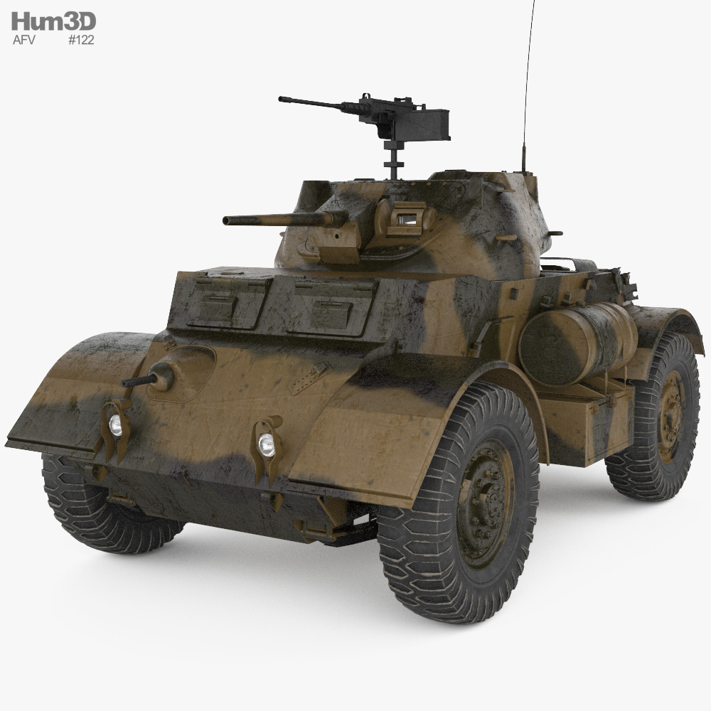 T17E1 Staghound Armoured Car Modèle 3d
