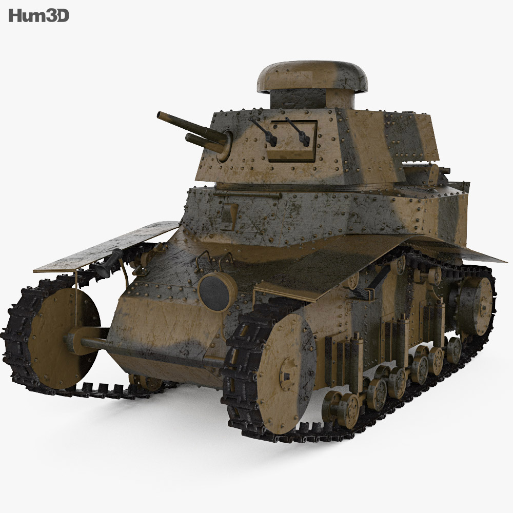 МС-1 легкий піхотний танк 3D модель