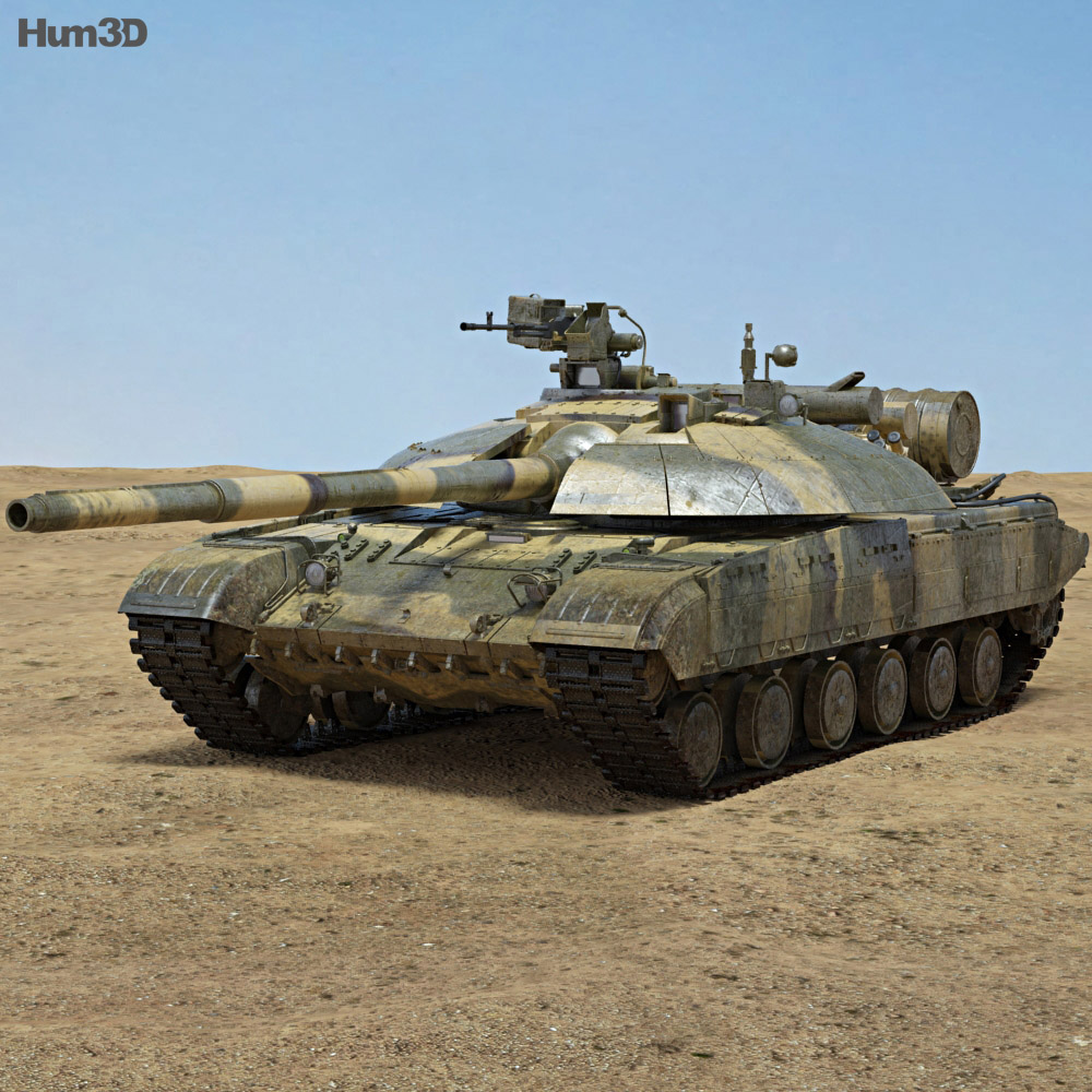 T-64BM Bulat Modello 3D
