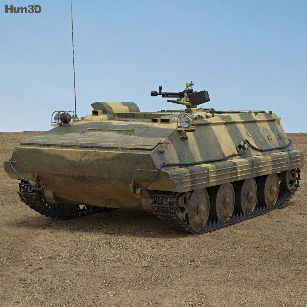Type 63 Armoured Personnel Carrier 3d model