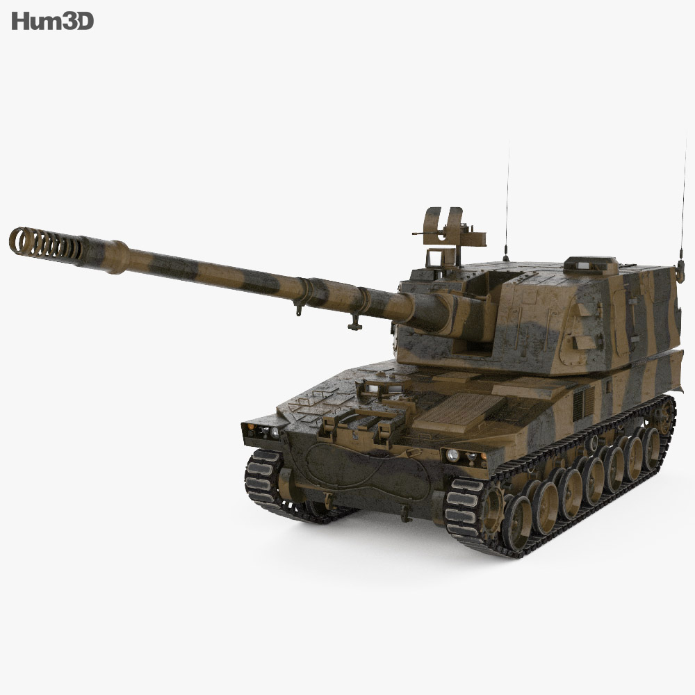 Typ 99 Panzerhaubitze 3D-Modell