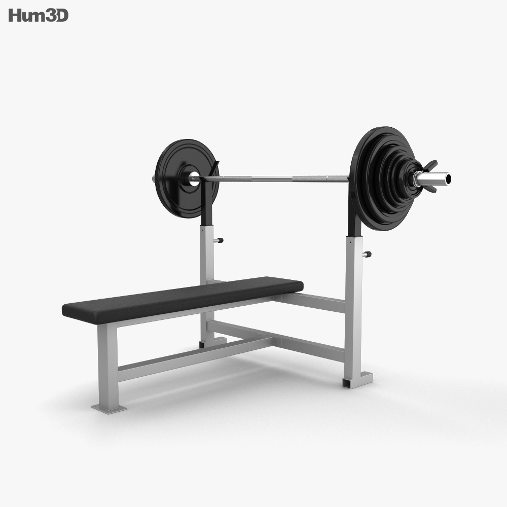 Panca per allenamento con i pesi Modello 3D