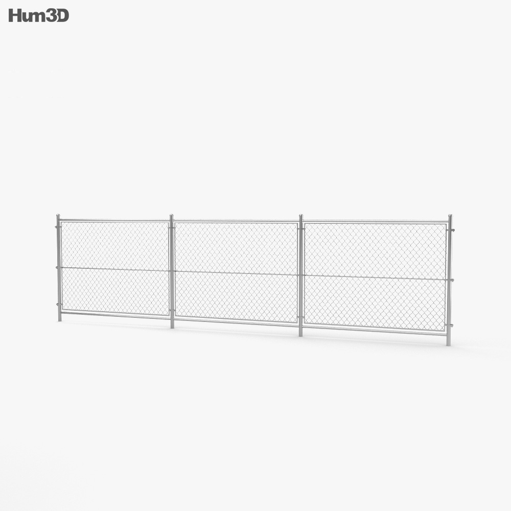 Chain Link Fence 3d model