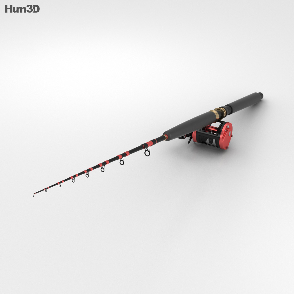 Fishing Rod 3D model - Download Life and Leisure on