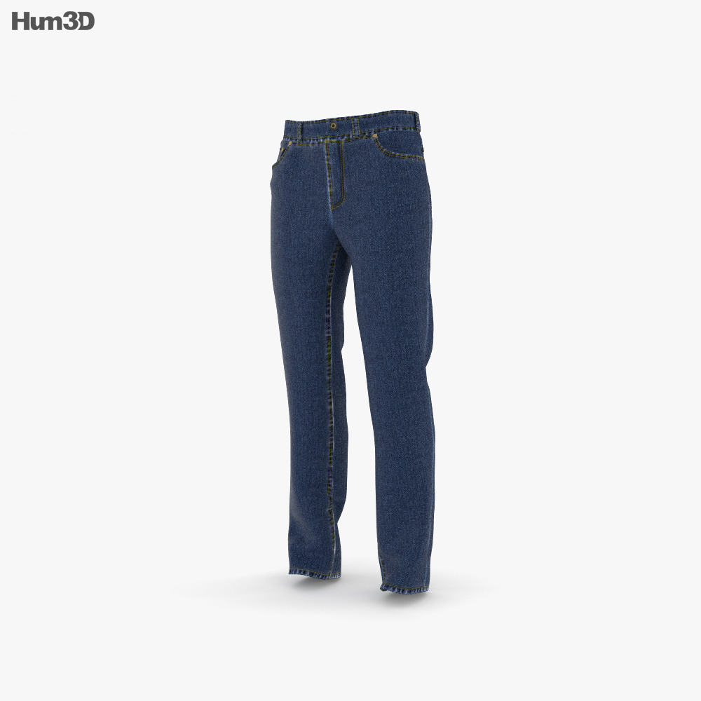 Pantalon en jeans Modèle 3d
