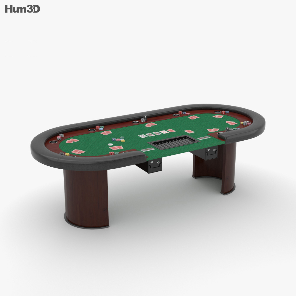 扑克桌 3D模型