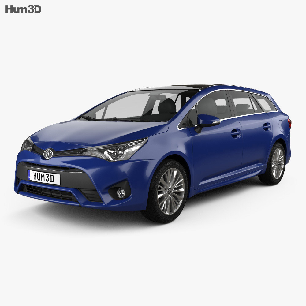 Toyota Avensis (T270) wagon 2019 3D 모델 