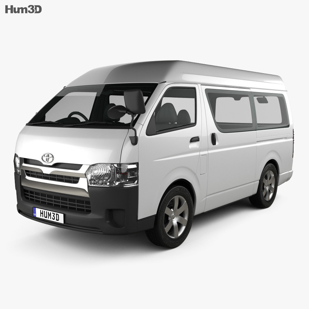 Toyota Hiace Passenger Van L1H3 DX 2015 3D模型