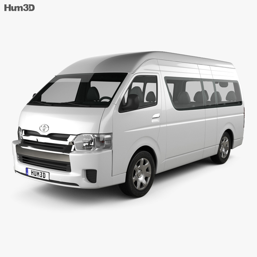 Toyota Hiace パッセンジャーバン L2H3 GLX 2020 3Dモデル