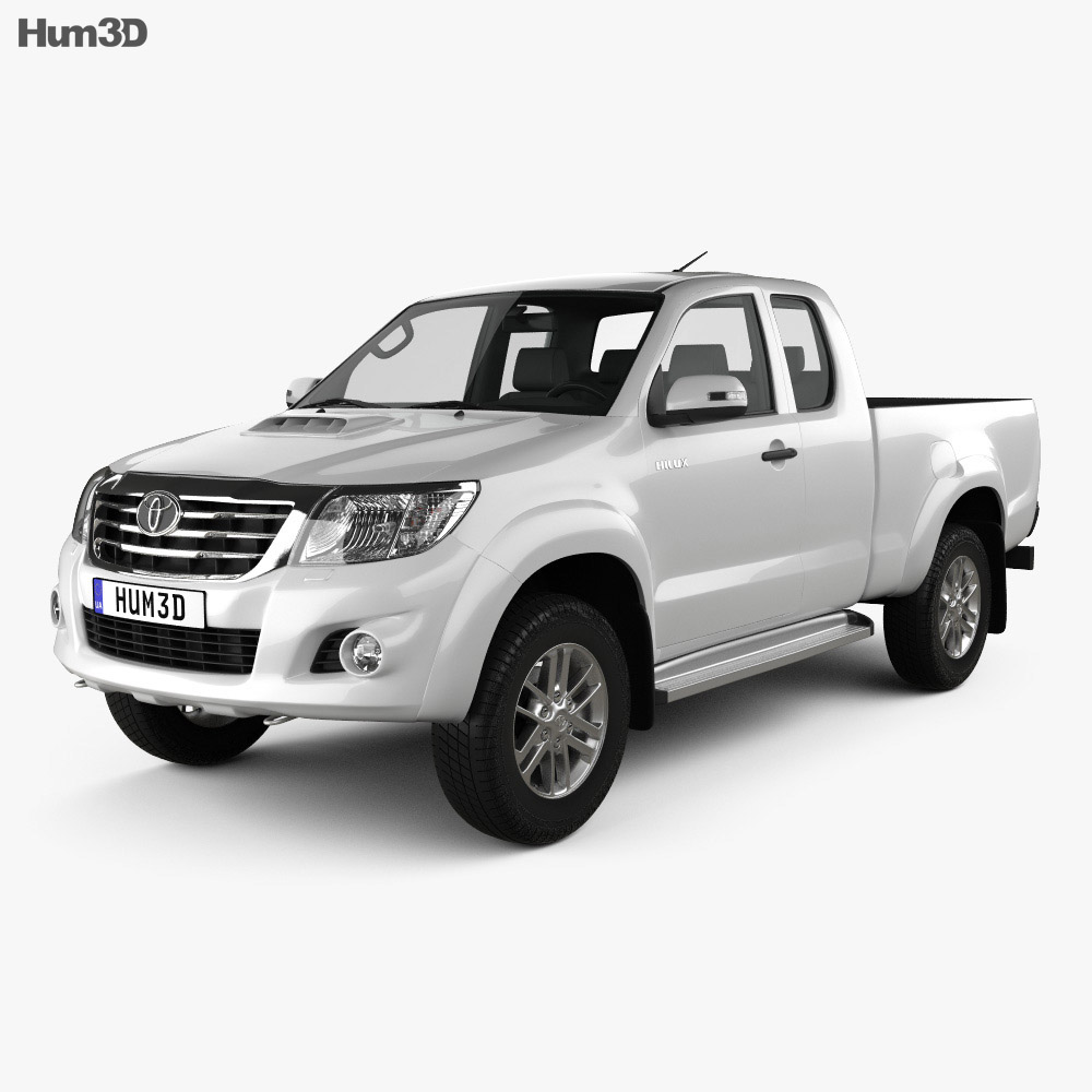 Toyota Hilux Extra Cab 2015 3Dモデル