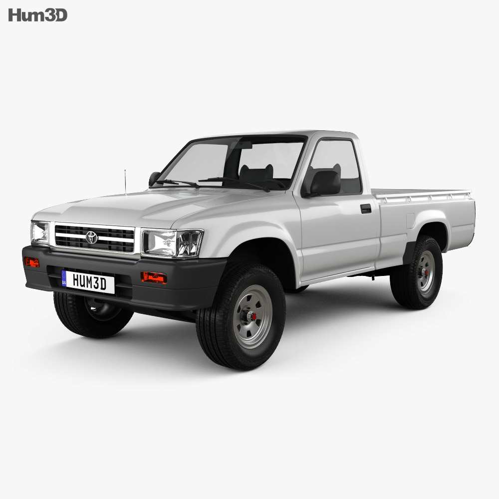 Toyota Hilux シングルキャブ 1997 3Dモデル