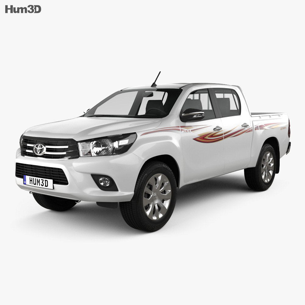 Toyota Hilux Двойная кабина GLX 2021 3D модель